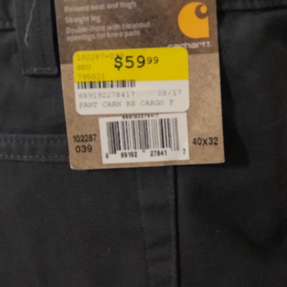 Brand new flannel lined carhart pants